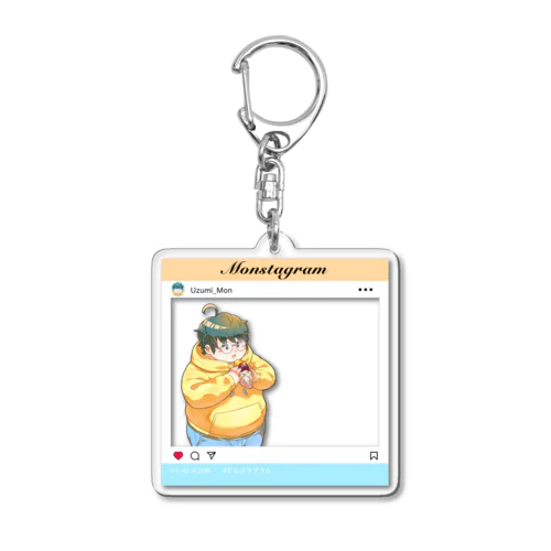 秋ずみもんポラロイド風🍠 Acrylic Key Chain