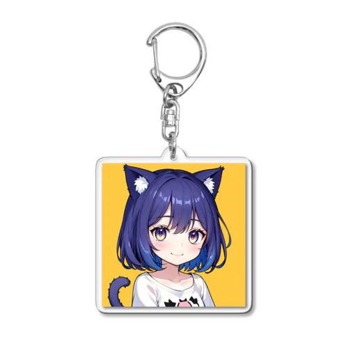 cat girl Acrylic Key Chain