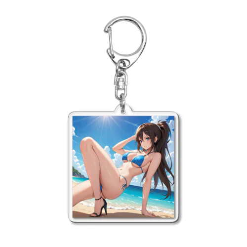 ある日の海岸にて Acrylic Key Chain