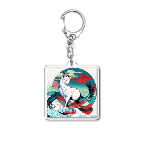 うきよ犬1 Acrylic Key Chain