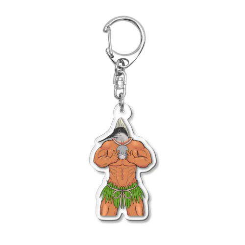 野生のカジキ男 Acrylic Key Chain