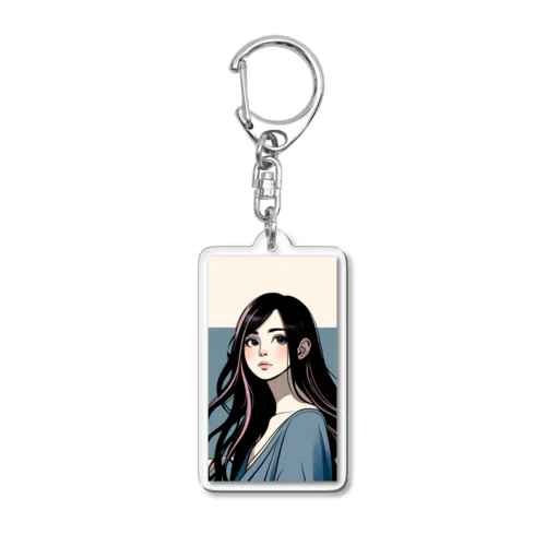 ゆるふわ女子 Acrylic Key Chain