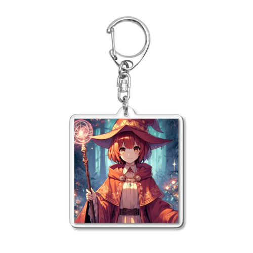 赤髪の魔法使いの女の子 Acrylic Key Chain