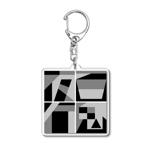 百鬼夜行（モノクロ版） Acrylic Key Chain