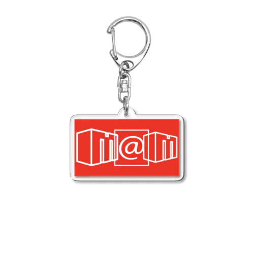 m@mmen ボックスロゴ Acrylic Key Chain