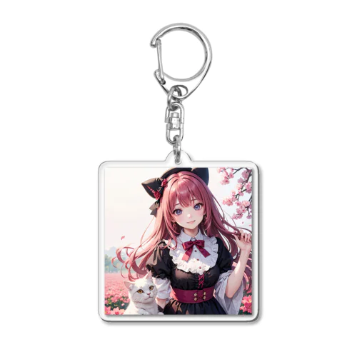 躑躅色✕躑躅の日(4/23) Acrylic Key Chain