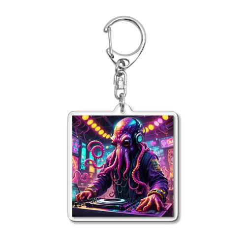 DJタコ Acrylic Key Chain