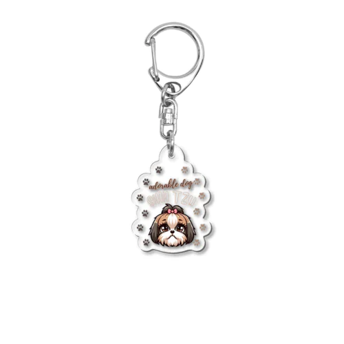 adorable dog　SHIH TZU　（シーズー） Acrylic Key Chain