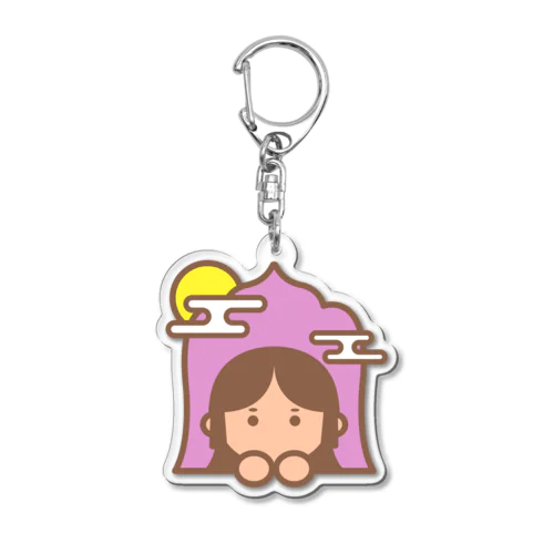 「滋賀のもん」石山寺 紫式部 ダイカットアクリルキーホルダー Acrylic Key Chain