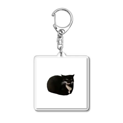 リズム猫(透過なし) Acrylic Key Chain