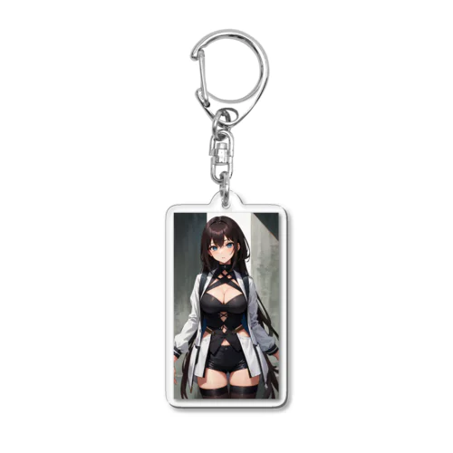 ロングヘアのお姉さん Acrylic Key Chain