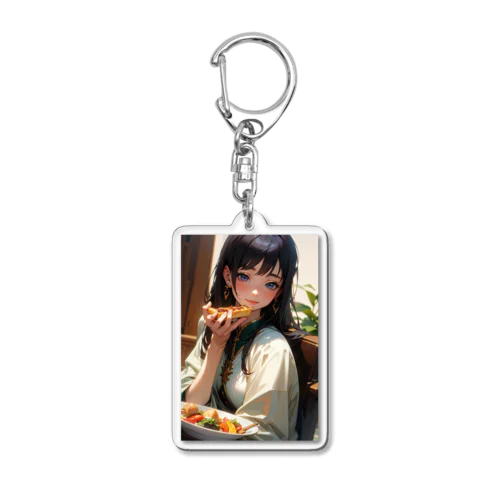 本日のディナー美女 Acrylic Key Chain