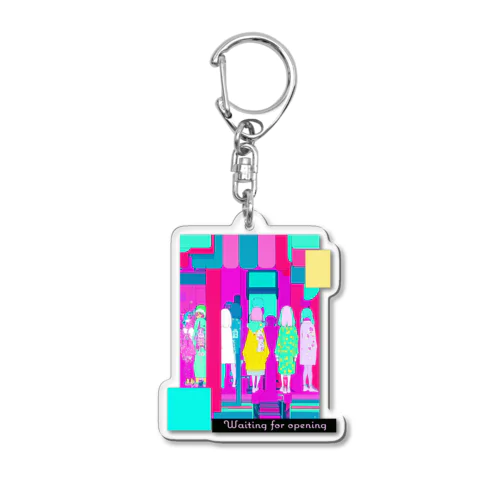 Waiting for opening Acrylic Key Chain