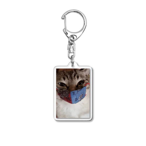 マスクにゃん🐾 Acrylic Key Chain