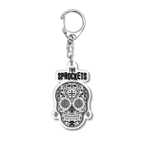 The Sprockets　”Happy SKULL Full” Acrylic Key Chain