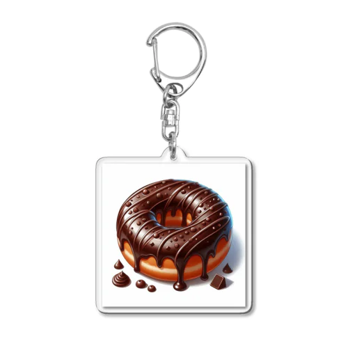 贅沢なチョコレートドーナツ Acrylic Key Chain