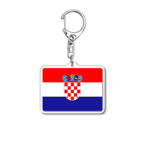 クロアチアの国旗 Acrylic Key Chain