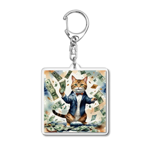 猫社長 Acrylic Key Chain