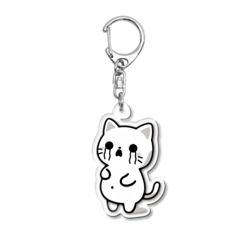 お腹のでてる猫3 Acrylic Key Chain