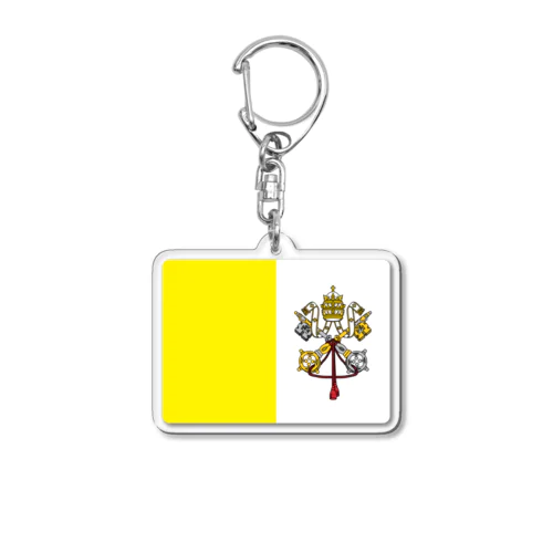 バチカンの国旗 Acrylic Key Chain