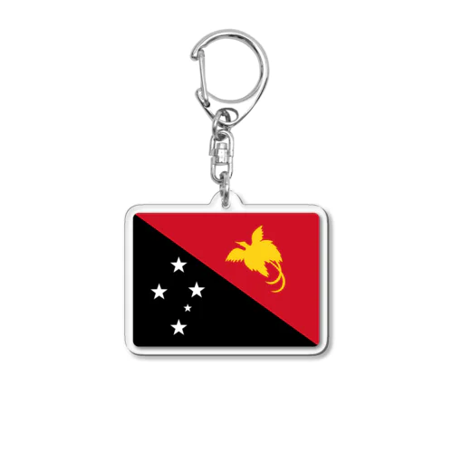 パプアニューギニアの国旗 Acrylic Key Chain