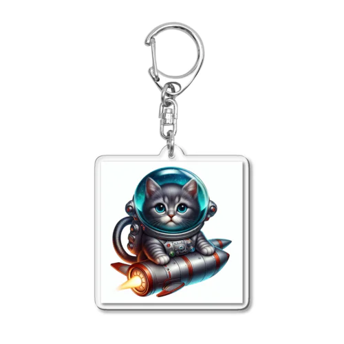 スペースにゃんこNo.1 Acrylic Key Chain