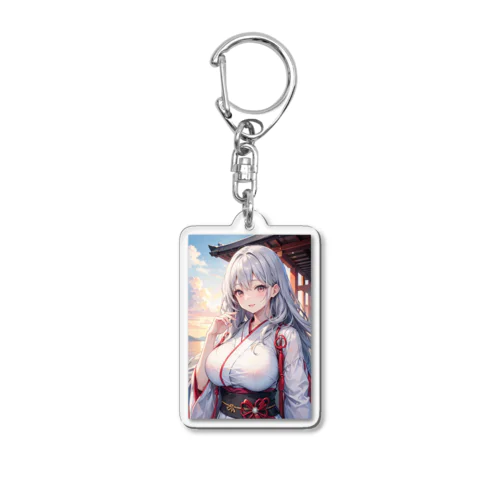 綺麗な巫女 Acrylic Key Chain