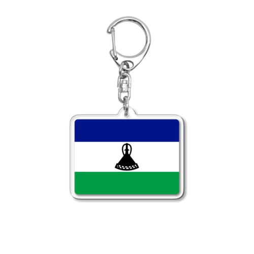 レソトの国旗 Acrylic Key Chain