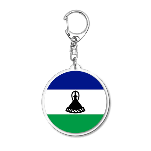 レソトの国旗 Acrylic Key Chain