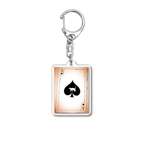 ACE OF SPADES Acrylic Key Chain