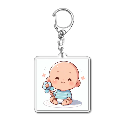 可愛らしい赤ちゃん、笑顔🎵 Acrylic Key Chain