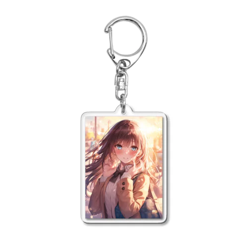 少女の恋思い　なでしこ1478 Acrylic Key Chain