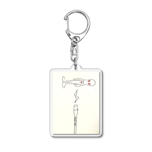 充電が必要な宇宙人 Acrylic Key Chain