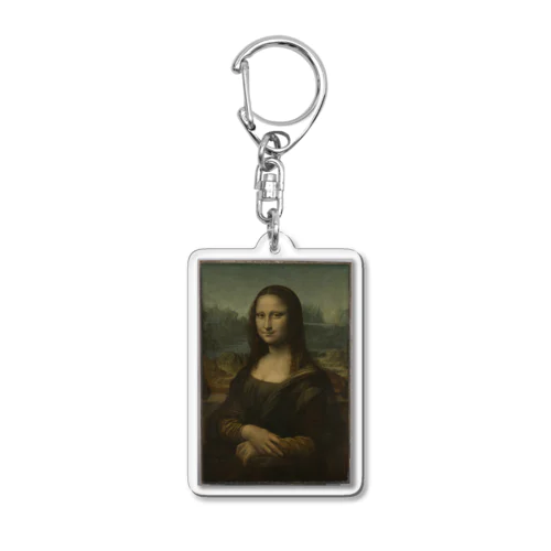 レオナルド・ダ・ヴィンチ / モナ・リザ Portrait de Mona Lisa (La Joconde) (la planche est restée inachevée à la mort de l'artiste) Acrylic Key Chain