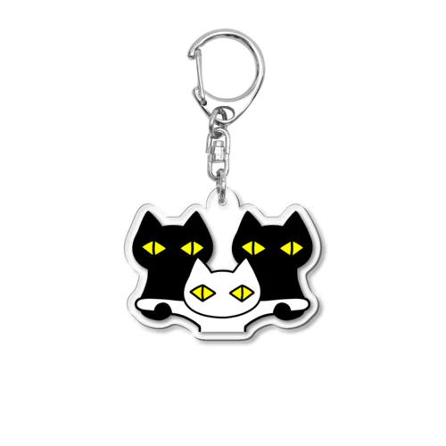 黒猫ボディーガード 002 Acrylic Key Chain