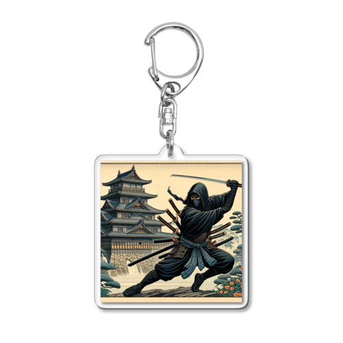 Shadow Dance: Ninja and the Old Castle -Shinobi-  Acrylic Key Chain