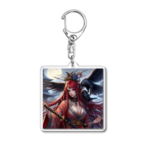 カラスと天狗女王 Acrylic Key Chain