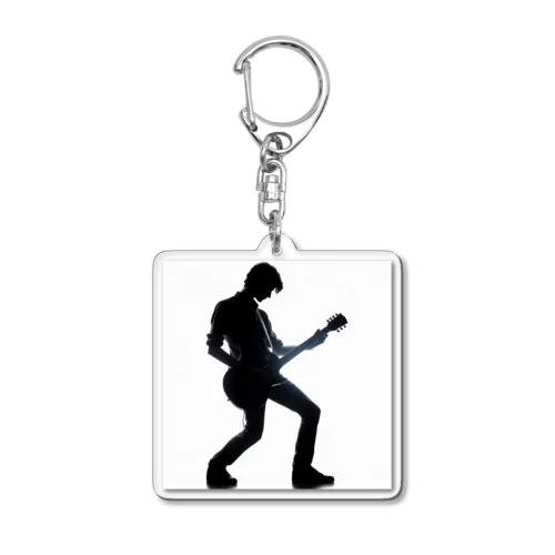 guitarist3 Acrylic Key Chain