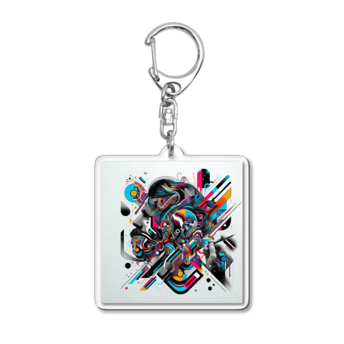 近未来アート Acrylic Key Chain