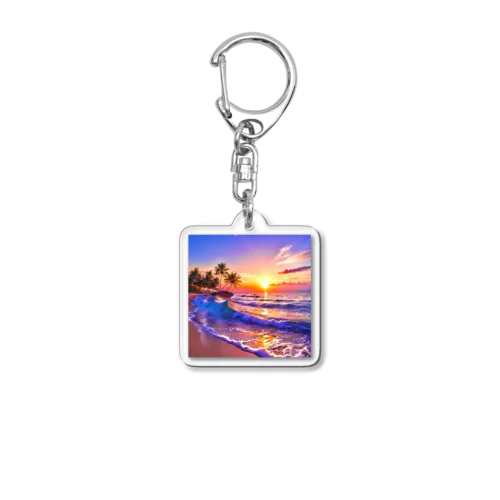 🌴ビーチサンセット☀ Acrylic Key Chain