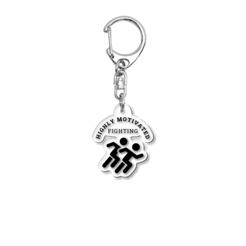 運動会や競技用♡やる気十分、頑張る！頑張ろう！ Acrylic Key Chain