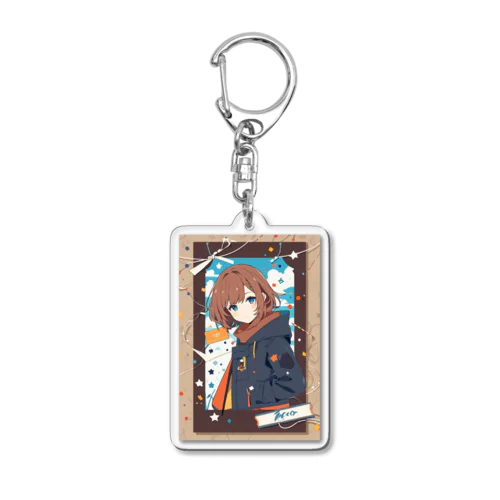 女の子 Acrylic Key Chain