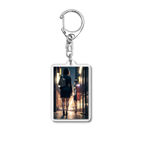 街の静寂 (Nocturnal Solitude) Acrylic Key Chain