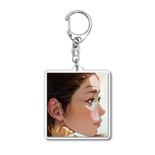 美人 Acrylic Key Chain