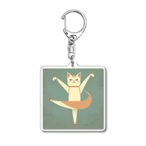 バレリーナ猫のリララちゃん Acrylic Key Chain