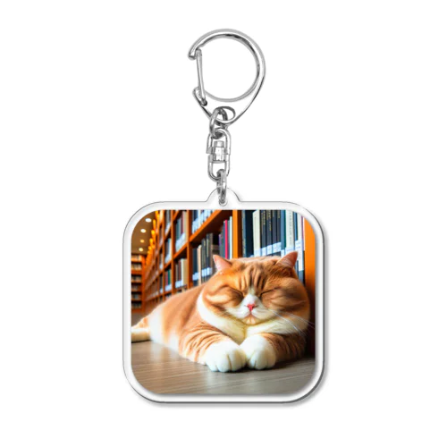 眠りネコ Acrylic Key Chain
