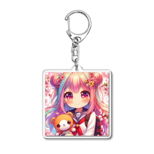 可愛い女の子 Acrylic Key Chain