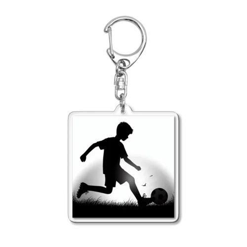 サッカー少年２ Acrylic Key Chain