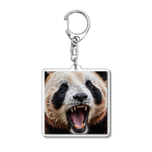 雄たけびパンダ Acrylic Key Chain