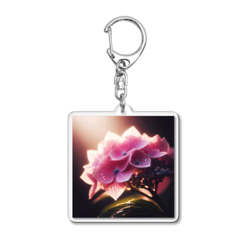 6月3日の誕生花　紫陽花 Acrylic Key Chain